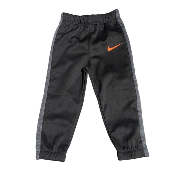 Nike Black & Gray Therma-Fit Jogger Pants Boys Size 24 Months - Picture 1 of 7